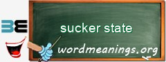 WordMeaning blackboard for sucker state